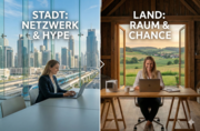 Stadt vs. Land: Warum Gründerinnen urbane Räume bevorzugen